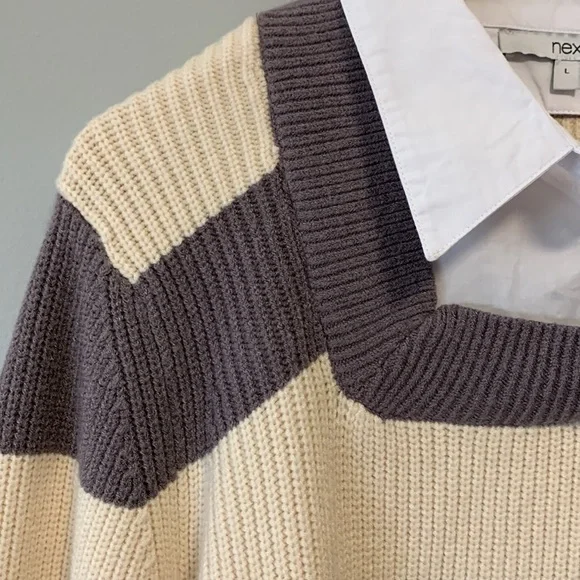 Next Ribbed Knit Sweater - Picture 2 of 11